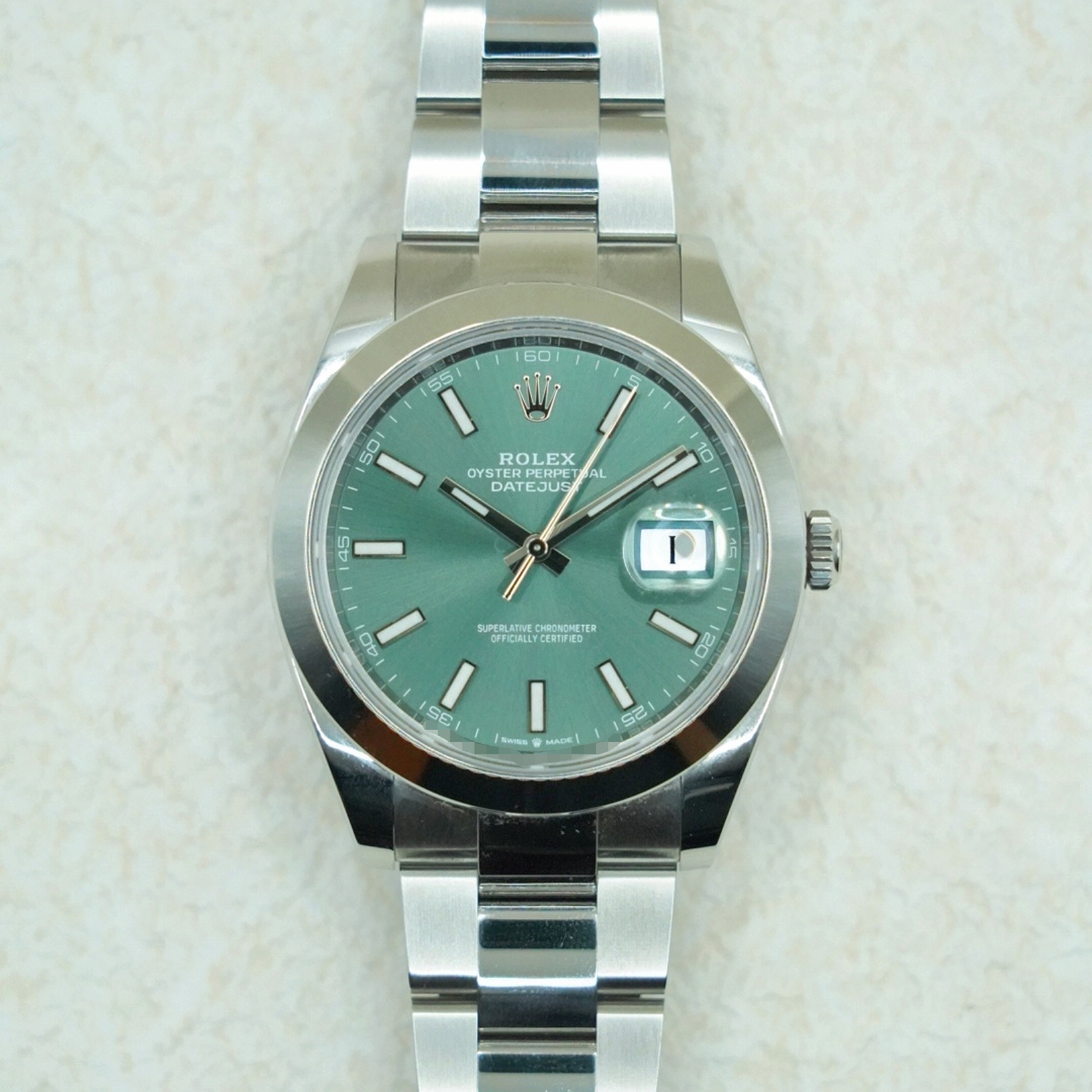 2023 ROLEX DATEJUST 41MM mint green