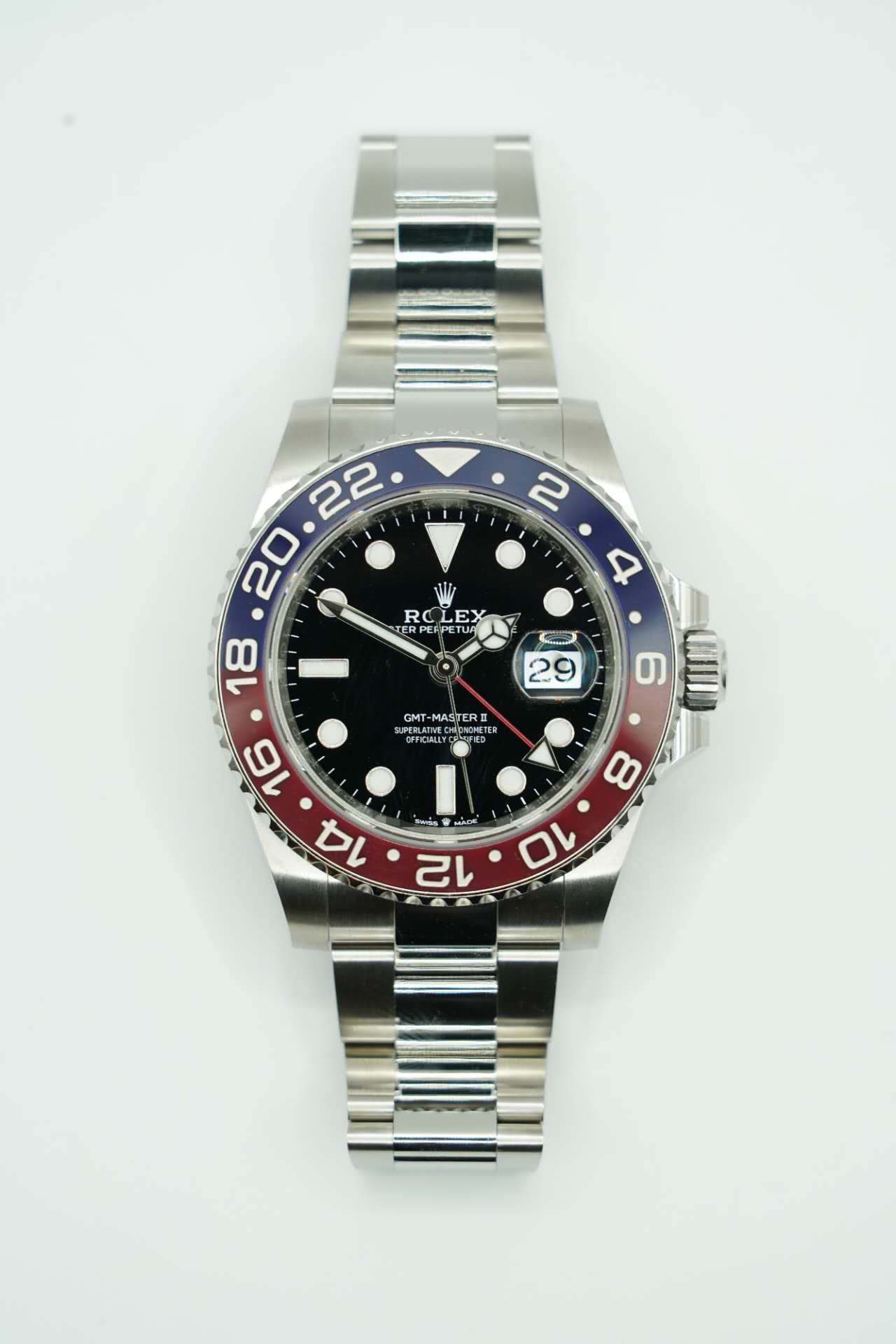 2023 ROLEX 40MM GMT MASTER II PEPSI OYSTER