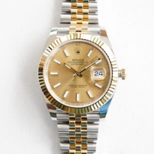 2024 ROLEX 41MM DATEJUST TWO TONE Champagne Dial