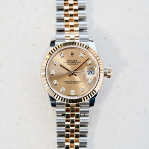 2024 Rolex Date just 31MM Champagne diamond fluted jubilee