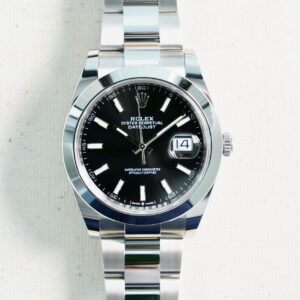2024 ROLEX 41MM DATEJUST Black DIAL Smotth oyster