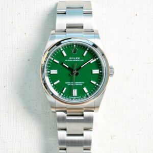 图片_20250124104239.jpg 2024 Rolex 36mm Oyster Perpetual Green dial Stainless steel