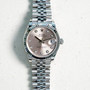2025 ROLEX DATE JUST 31MM Pink diamond fluted jubilee